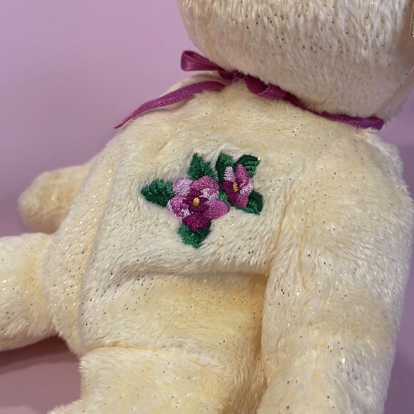 2002 10 years of Beanie Babies TY Beanie Baby Mother Yellow w Sparkles Plush Toy - Picture 6 of 10
